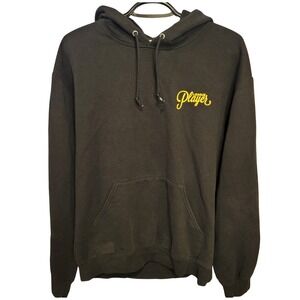 Alltimers Bouquet Hoodie Mens Medium Black Graphic Print Long Sleeve Streetwear